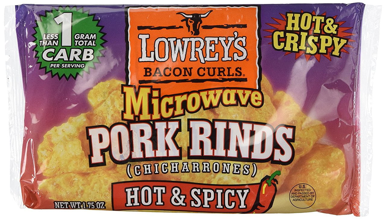 36 PACKS Lowrey's Bacon Curls, microwave Pork Rinds