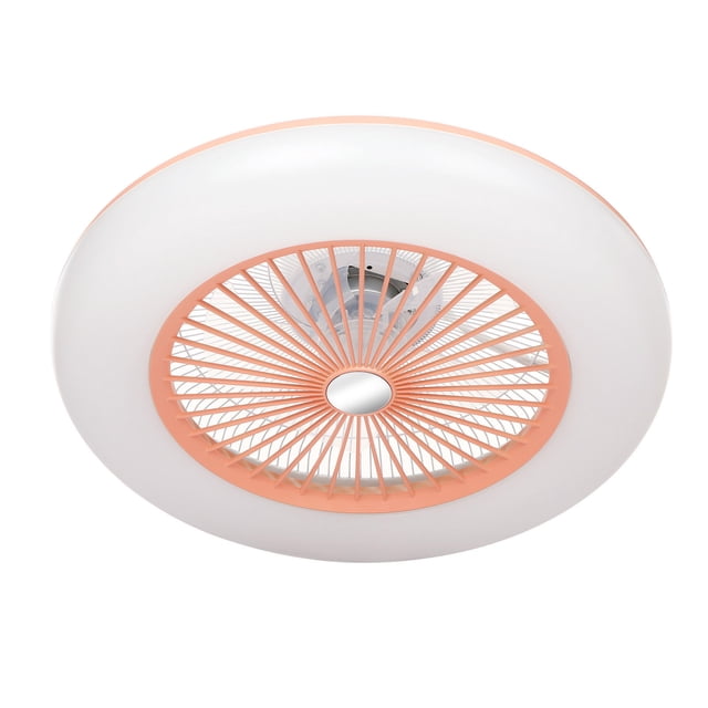 Lixada Ventilador de techo con iluminación Lámpara de ventilador con luz LED Lámpara de techo LED moderna de 36 W ajustable