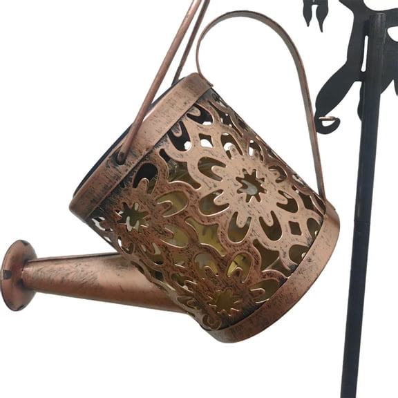 Upgraded Solar Watering Can Lights Large Metal Hanging Solar Lights Outdoor Waterproof Garden Decor Yard Light Outside For Porch Patio Gardening Gift P