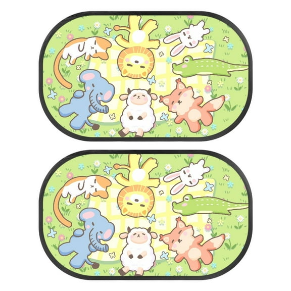 Yuyamidu Rabbit Car Side Window Sun Shades Sheep Car Window Shades Suitable for Most SUV Truck 2 Pack Sun Shield Block for Baby Car Accessories Sun and UV Rays Protection