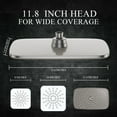 thumbnail image 4 of Veken Wide Brushed Nickel Rain Shower Head with Handheld, High Pressure Rainfall Showerhead Combo with Arm for Bathroom Accessories, Home Decor, Detachable Dual Shower with Multi Modes Handheld Spray, 4 of 9
