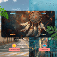 thumbnail image 5 of 1 Pcs 2D Flat License Plate Covers & Frames, Dream Catcher For Decorative Front, Waterproof For Decoration Aluminum License Plate Covers & Frames Cover For Men Women, 12" X 6", 5 of 7