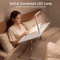 thumbnail image 5 of PHANCIR Adjustable Lap Desk with LED Light, Laptop Desk for Bed with Cooling Fan, Folding Laptop Tray for Work, Study, Reading (Gray), 5 of 7