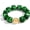 Bead bracelet-dark green, variant on Multicolor Chunky Beaded Bracelet for Women Bold Acrylic Resin Stretch Bracelet Summer Beach Statement Bracelets Trendy Elastic Bangle Jewelry