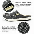 thumbnail image 6 of Men Slippers with Arch Support Canvas House Slipper Slip On Clog Outdoor Shoes, 6 of 12