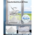 thumbnail image 6 of KFFKFF Commercial Ice Crusher 661LBS/H, 350W Electric Shaved Ice Machine with 4 Blades, 2000RPM Stainless Steel Design and 11 Gal Ice Storage, Ideal for Homes, Restaurants, and Bars, Silver, 6 of 9