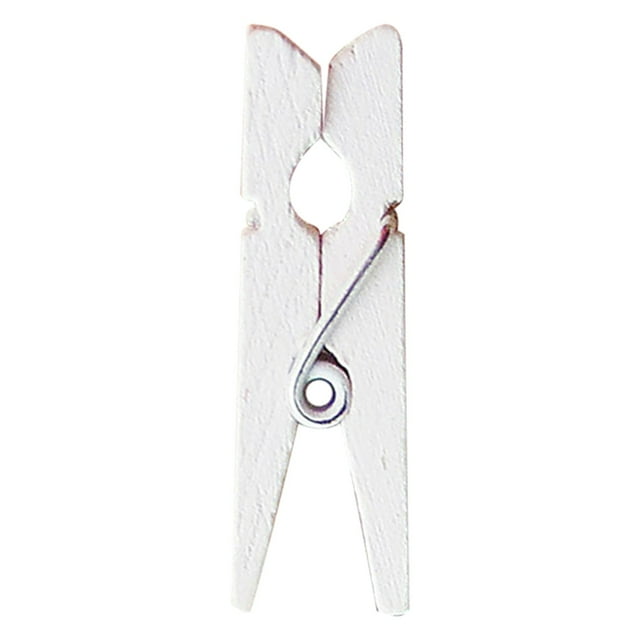 Agiferg 100-Pack Sturdy 1.4 Inch Mini Wooden Craft Clothespins for Scrapbooking Crafts