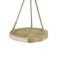 thumbnail image 2 of Primitive Country Wooden Log Slice and Jute Rope Hanging Plant Stand, 2 of 5