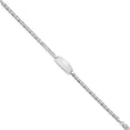 thumbnail image 2 of 14K White Gold Oval Anchor Id Bracelet (7 X 8) Made In United States lid86w-7, 2 of 5