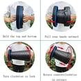 thumbnail image 3 of Portable Folding Chair Stool, Adjustable Height Telescopic Stool, Suitable For Camping, Fishing, Barbecue (black), 3 of 4