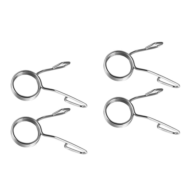 EcoNesxp 4 Pcs Boucle Anneau Clips de Ressort pour Barre en Acier Inoxydable Clips D\'entraînement Physique Haltère 4 Pcs