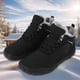 thumbnail image 1 of Botas de felpa de invierno, zapatos cálidos de piel, antideslizantes, con punta ancha, zapatos descalzos, zapatos impermeables de Trekking al aire libre para viajes y escalada, 1 of 9