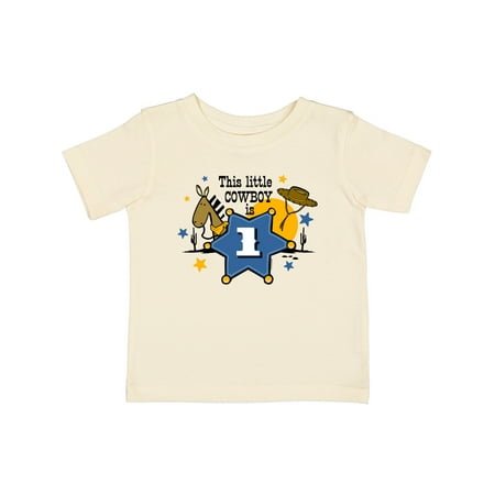 

Inktastic Little Cowboy 1st Birthday Gift Baby Boy T-Shirt