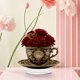 thumbnail image 4 of CaiYueKe Romantic Heart Teacup Acrylic Ornament Decorative Gift for Couples Valentine's Day Anniversary Wedding Home Decor Kitchen Desk Tabletop Decoration Love Present Souvenir Collectible, 4 of 9