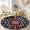 Color 1, variant on SPXUBZ Velvet Round Area Rug Luxury Royal Blue Red Persian Circular Floor Mat Soft Traditional Medallion Accent Carpet for Living Room Bedroom Boho Home Decor Non-Slip Throw Rugs