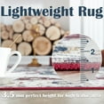 thumbnail image 3 of Rugking Area Rug 4x6 Persian Rug Bohemian Indoor Floor Cover Washable Thin Soft Rug Chenille Floral Print Living Room Bedroom Dining Room Burgundy, 3 of 6