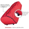 thumbnail image 5 of Simple Living Sac de Rangement Roulant pour Arbre de Noël Artificiel jusqu'à 9 Pieds, 5 of 5