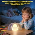 thumbnail image 3 of UNEEDE LED Cute Bean Duck Night Light, DoDo Duck Silicone Nursery Night Light Rechargeable Table Lamp Bedside Lamp with Touch Sensor for Bedrooms, Living Room, 3 of 10