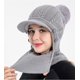 thumbnail image 2 of Gorro de protección auditiva de punto para mujer de invierno europeo y Sailing Electrónica, 2 of 5