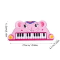 thumbnail image 3 of D Children Electronic Piano Keyboard Toy 15 Keys With Microphone Recording Function Light Effects Portable Music Learning Instrument For Kids 3 To 6 Years, 3 of 7