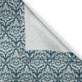 thumbnail image 4 of Ambesonne Victorian Grommet Curtain Single Panel, Retro French Fashion, 50"x60", Navy Blue Cream, 4 of 5