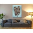 thumbnail image 3 of Epic Graffiti 'Otters Holding Hands' by Fab Funky Canvas Wall Art, 40"x54", 3 of 3