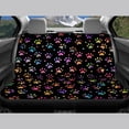 thumbnail image 6 of Pzuqiu Colorful Paw Prints Car Accessories Set 3 PCS, Car Seat Cover Polyester Dustproof Fashion for Trucks SUV most Cars, 6 of 10