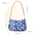 thumbnail image 3 of FORMRS Womens Shoulder Bag with Chain Strap Clutch Purse Cute Tote Handbag, Blue Daisy, 3 of 7