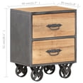 thumbnail image 4 of vidaXL Bedside Cabinet 40x30x51 cm Solid Reclaimed Wood, 4 of 4