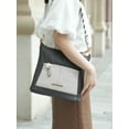 thumbnail image 2 of MKF Collection Nala Vegan Color-block Leather Women's Shoulder Handbag by Mia K. - Charcoal/Light Grey, 2 of 10