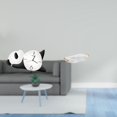 thumbnail image 2 of Reloj de pared moderno nórdico con diseño de panda y bandeja organizadora rectangular para sala de estar, comedor, oficina, dormitorio., 2 of 8