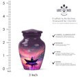 thumbnail image 2 of JAGASY Fishing Urn for Father - Pink Small Urn for Ashes Adult Male & Female - Sunset Boat Water Decorative Urns for Human Ashes Keepsake- Miniature Cremation Urns for Mom & Dad - (3 Inch), 2 of 7