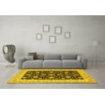 thumbnail image 3 of Ahgly Company Machine Washable Indoor Rectangle Oriental Yellow Traditional Area Rugs, 2' x 4', 3 of 4
