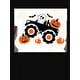 thumbnail image 4 of Women'S Casual Crew Neck Short Sleeve T-Shirt, Knit Polyester Fabric with Medium Stretch, Geometric Pumpkin and Monster Truck Print, for All Season Comfort Tee, 4 of 8