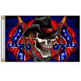 thumbnail image 1 of QIFEIHA SKULL COWBOY Flag 3x5 Feet Banner Flag, 1 of 3
