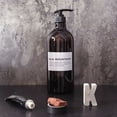 thumbnail image 2 of 250ml/500ml Simple Nordic Style Brown Refillable Bottle Shower Gel Shampoo Press Bottle Plastic Cosmetic Bathroom Storage, 2 of 8