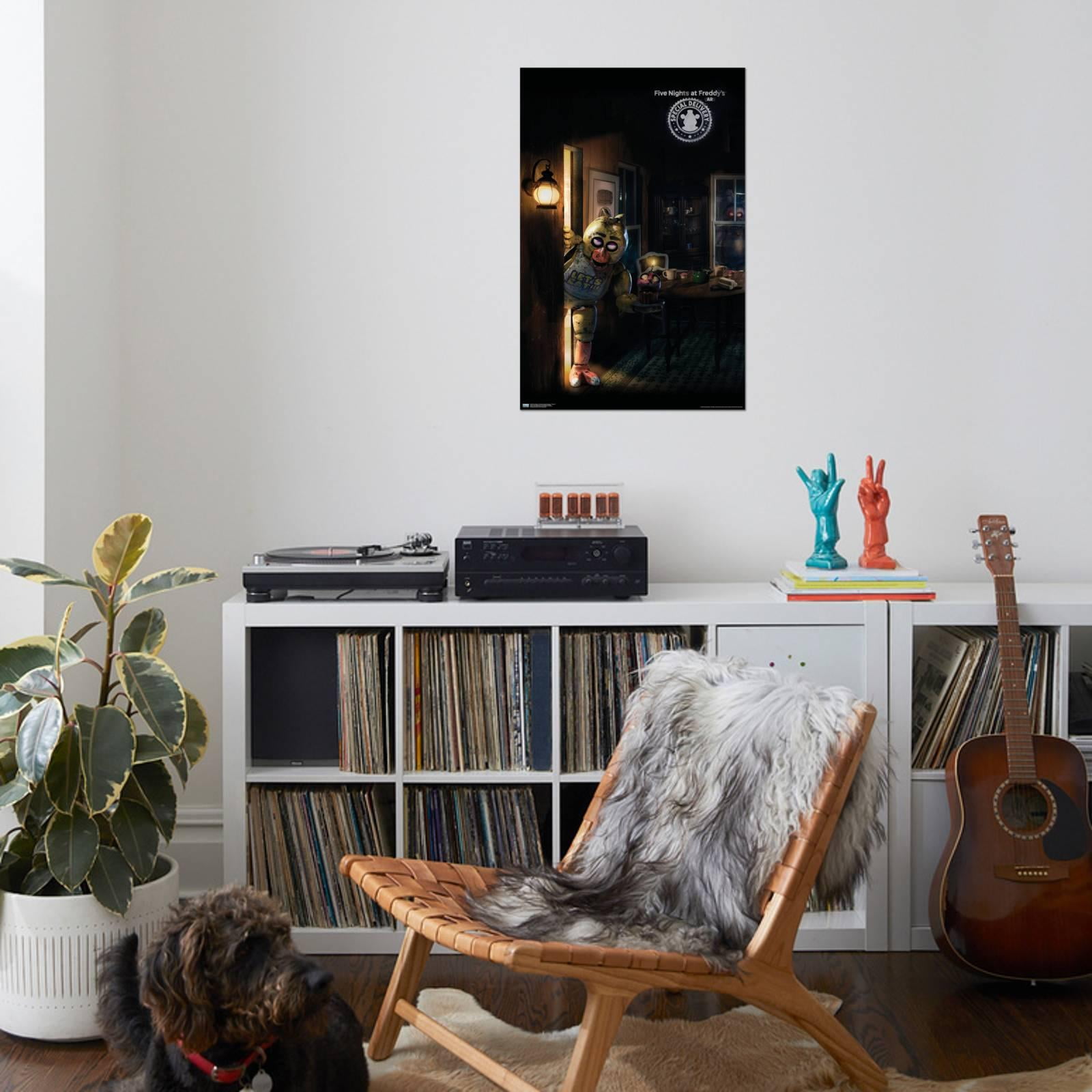 Five Nights at Freddy's: Special Delivery - Triptych 1 Canvas Wall Poster, 22.375" x 34"