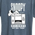 thumbnail image 3 of Peanuts - Snoopy Records - Women's Short Sleeve Graphic T-Shirt, 3 of 6
