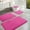 Pink PK, variant on Xecvkr 4-Piece Bathroom Rug Set Soft Velvet Toilet Mats Non-Slip Rubber Backing Water Absorbent Machine Washable Dark Color 40x60cm 40x50cm