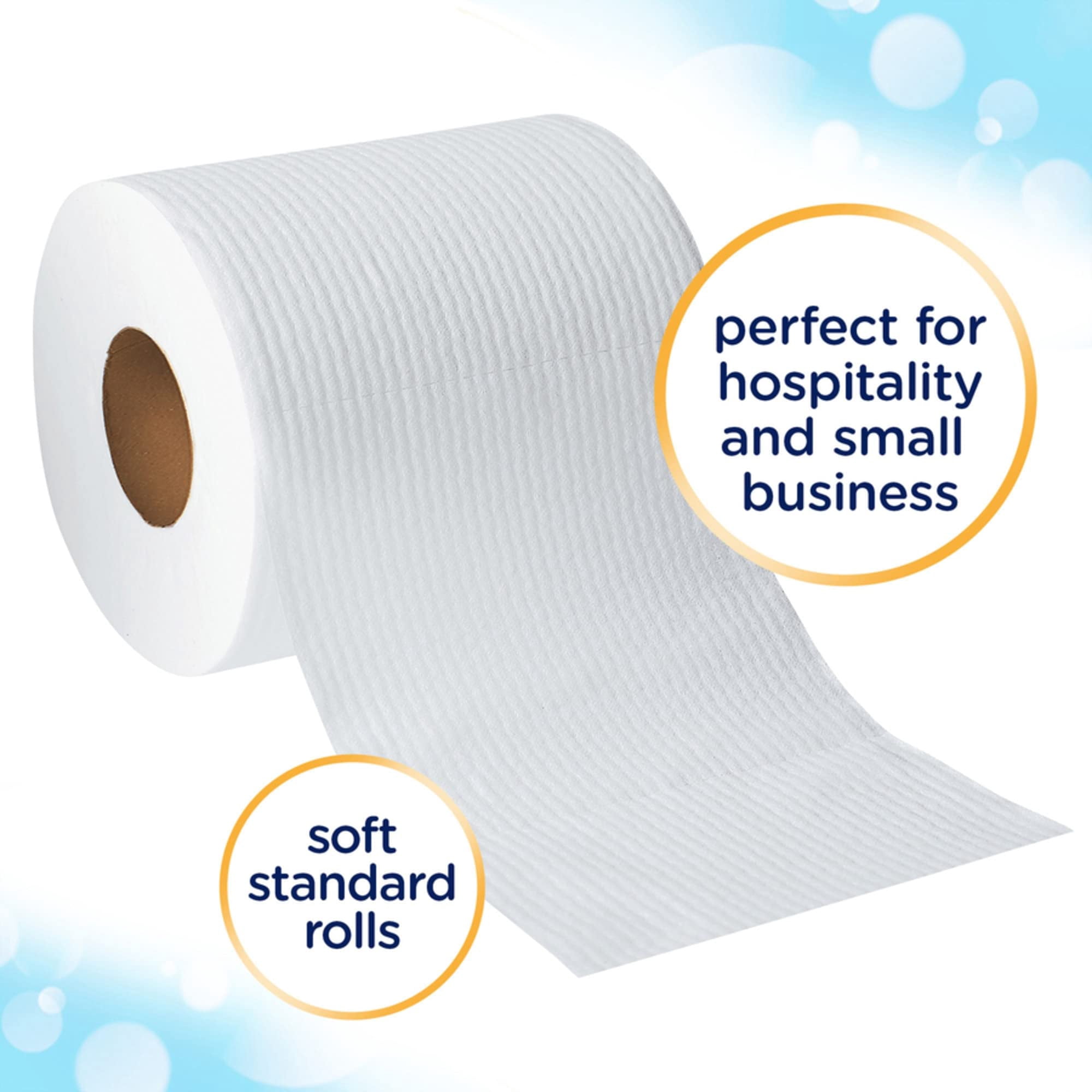 Cottonelle® Professional Standard Roll Toilet Paper, 1-Ply Septic Safe Bathroom Tissue, White, 170 Sheets per Roll, Case