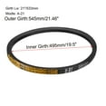 thumbnail image 3 of Uxcell 20.98" V Belt Inch Inner Length Industrial Transmission Belt Rubber Black 1pcs, 3 of 5