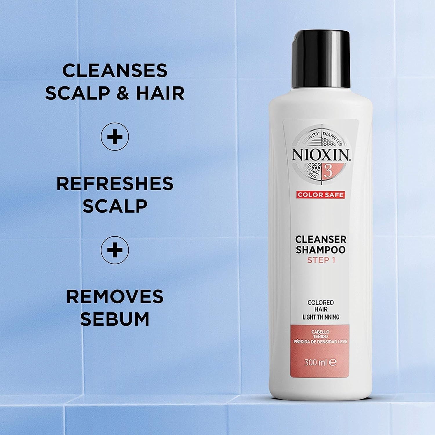 Nioxin System 3 Cleanser Shampoo & Scalp Therapy Conditioner Set For Colored hair, 33.8 oz Each