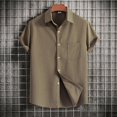 thumbnail image 4 of Hawaiian Shirt For Men, Men's Vintage Button Down Bowling Shirts Short Sleeve Summer Beach Shirt 3XL, 4 of 5