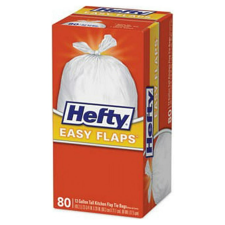 Easy Flaps Trash Bags, 13 gal, 0.8 mil, 23.75 Easy Flaps Trash Bags, 13 gal, 0.8 mil, 23.75
