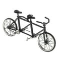 thumbnail image 3 of Modelo de bicicleta clásica a escala 1:16, para tienda, decoración, hogar, oficina, coleccionables, juguetes. Negro completo, 3 of 7