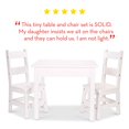 thumbnail image 4 of Melissa & Doug Solid Wood Table & Chairs (Sturdy Wooden Construction, 150-Pound Capacity, Easy to Assemble, 3-Piece Set, 50.8 cm W x 59.69 cm H x 52.07 cm L), 4 of 5