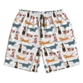 thumbnail image 5 of Goofa Dogs Pug Printed Mens Swim Trunks Summer Quick Dry Short Beach Swimwear Bathing Suits-Medium, 5 of 9
