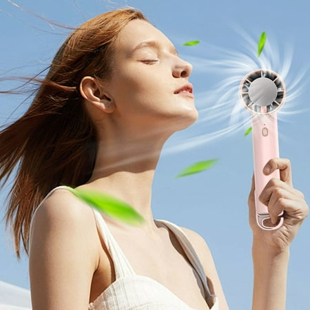 

maxiaoxia Handheld Mini Fan Portable Can Be Placed On The Desktop USB Charging Outdoor Easy To Carry Three Adjustable 2000mAh Small Fan Cooling Portable Air Cooler for Bedroom