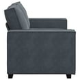 thumbnail image 5 of vidaXL 2-Seater Sofa Dark Gray 47.2" Velvet, 5 of 8