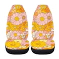 thumbnail image 5 of XYZCANDO Car Seat Covers Colorful Daisy 2 Piece Car Front Seat Covers Breathable SUV Van Auto Waterproof Protector Vehicle Seat Protector, 5 of 10